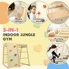 INFURNIC Baby Activity Gyms 5-in-1 Indoor Jungle Gym with Climbing Wall and Monkey Bars for Kids, Multicolor, 47.3"*41.3"*47.3" - 4 of 4