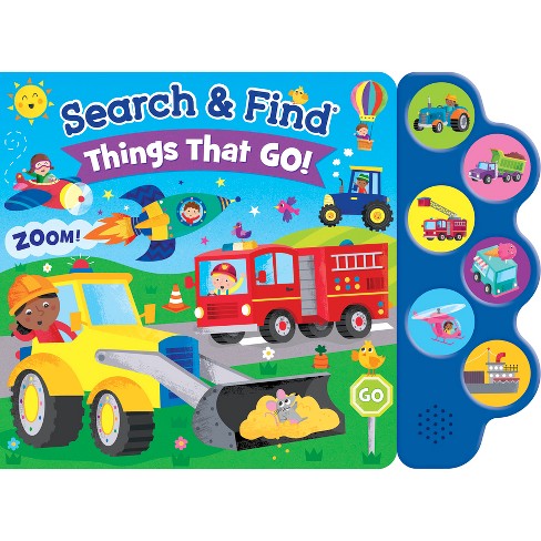 Search & Find: Things That Go (6-Button Sound Book) - by  Kidsbooks Publishing (Board Book) - image 1 of 1