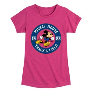 Girls' - Disney - Mickey & Friends Fitted Short Sleeve Graphic T-Shirt - 1 of 4