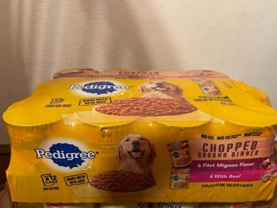 Pedigree 12 pack outlet cans