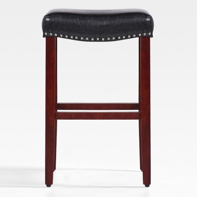 WestinTrends 29" Upholstered Saddle Seat Counter Stool