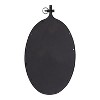 Kate and Laurel Yitro Metal Framed Wall Mirror, 20x34, Black - 3 of 4