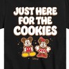 Boys' - Disney - Mickey and Minnie Just Here For The Cookies Christmas Short Sleeve Graphic T-Shirt - 2 of 4
