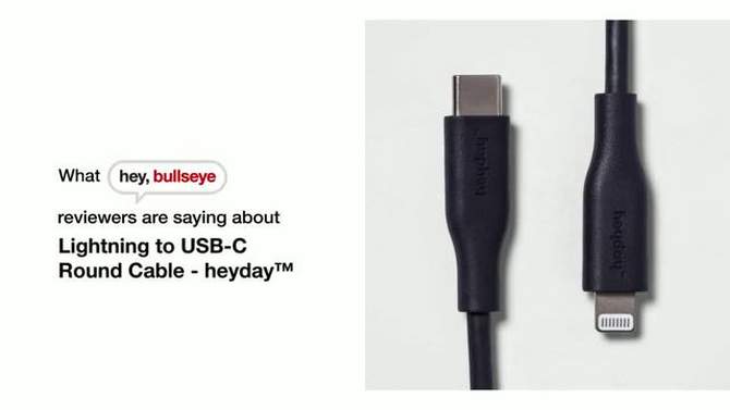 Lightning to USB-C Round Cable - heyday™, 2 of 5, play video