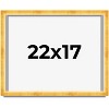 PosterPalooza | Minimalist Shadow Box Gold Picture Frame - UV Acrylic, Backing Board, Hanging Hardware - 2 of 4
