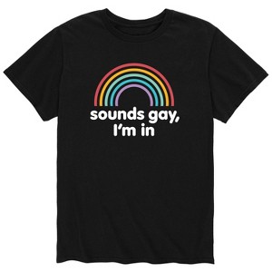 Men's - Instant Message - Sounds Gay I'm in Short Sleeve Graphic T-Shirt - 1 of 4