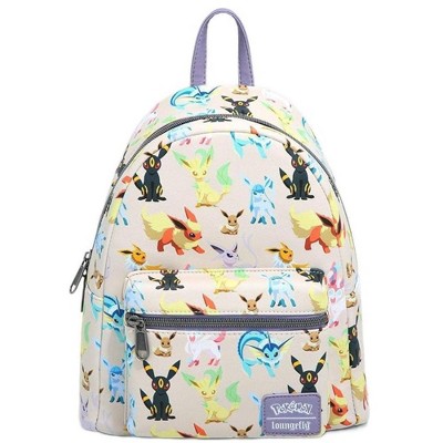 Loungefly All Over Print Pokemon Eeveelutions Mini Faux Leather Shell Backpack