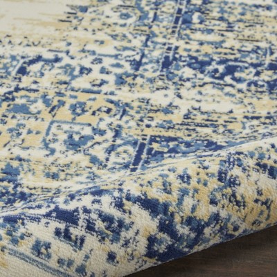 Extra Large White Medallion Traditional Area Rug