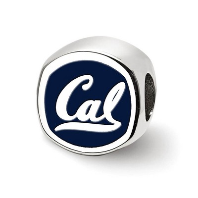 Black Bow Jewelry Sterling Silver California Berkeley Golden Bears NCAA Bead Charm