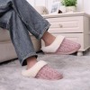 TIME HOLLOW Pink Chenille Slippers With Wool-Like Lining - 3 of 3