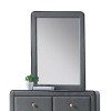 GlasFlength Decorative Wall Mirrors Rectangular Accent Mirror Wall Mirror Polished Mirror Decorative Mirror for Living Room, Gray, 28"*28"*36" - 3 of 4