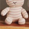 TopComfy Baby and Toddler Learning Toys Handmade Cotton Knitted Soft Bunny Plush Toy Soft Toys Round Belly Long Ears For Kids, Pink, 17"*11"*2" - 3 of 4