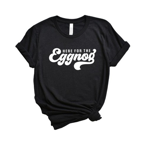 Simply Sage Market Women's Here For The Eggnog Short Sleeve Graphic Tee - image 1 of 4