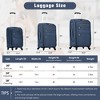 3 PCS Expandable Luggage Set, Softside Lightweight Spinner Suitcase with TSA Lock-ModernLuxe - 3 of 4