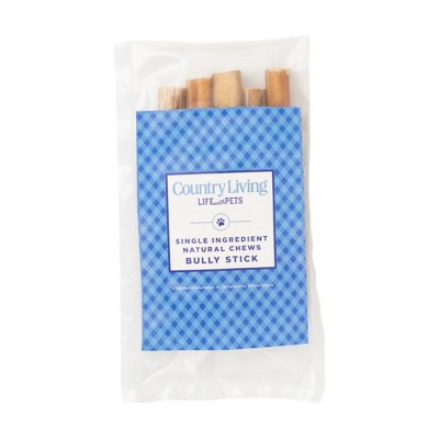 Country Living 6" Bully Sticks Standard (5-Pack) - All Natural Dog Treats