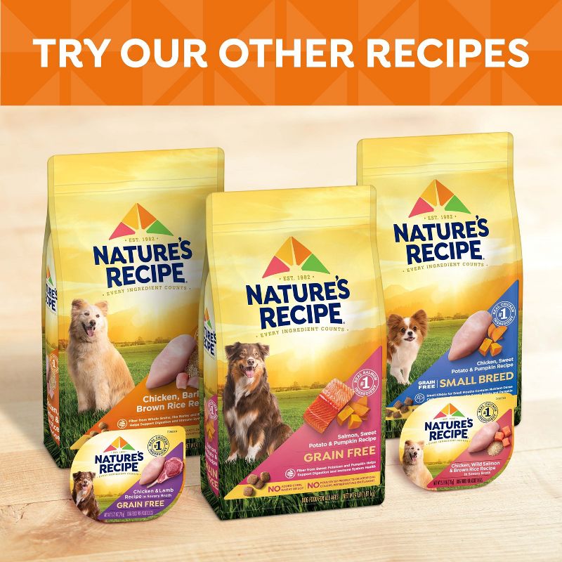 Nature's Recipe Grain Free Chicken, Sweet Potato & Pumpkin Recipe Adult Dry Dog Food, 6 of 13