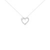 Haus of Brilliance Silver 1/4 cttw Diamond Woven Double Heart Pendant Necklace - 2 of 4