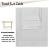 Lux Decor 6 Piece Towel Set Luxury 100% Cotton Soft Absorbent Bath Towels Zero Twist Solid Bath Towel Pack - 3 of 4