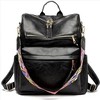 Wikineon PU Leather Backpack Purse For Women Convertible Ladies Fashion Casual Large School Shoulder Bags - 2 of 4