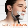 Gillette Fusion5 Shaving Razor for Men, 1 Razor Handle, 7 Razor Blade Refills, with Larger Lubrication Strip and Precision Trimmer for Men - 3 of 4