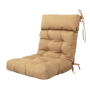 ARTPLAN All Weather Chair Outdoor Cushions of Adirondack Chair with High Back Wicker Tufted Pillow for Outdoor Furniture - 1 of 4