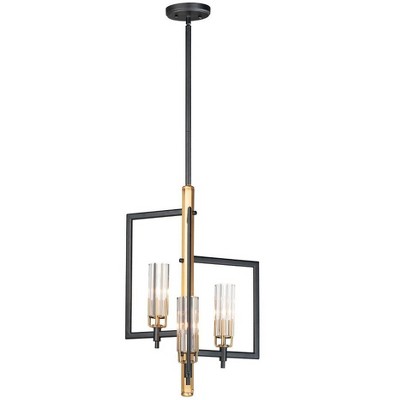 Maxim Lighting Flambeau 3 - Light Pendant in  Black/Antique Brass