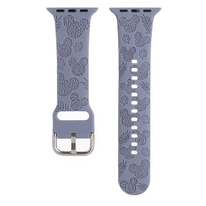 HTUTWOO Cartoon Engraved Apple Watch Band, Cute Soft Sport Silicone Strap 38/40/41/42/44/45/49mm for iWatch Series 10 9 8 7 6 5 4 3 2 1 SE Ultra - 1 of 4
