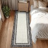 Machine Washable Carpet, Non-Slip And Non-Linting, Large Indoor Carpet, Modern Border Low Pile Foldable Carpet, Bedroom, Living Room, Kids Room - 3 of 4