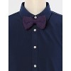 INSPIRE CHIC Men's Pre-Tied Adjustable Strap Solid Color Knitted Bow Ties - 2 of 4