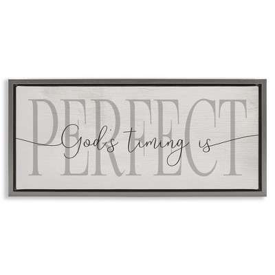 Stupell Industries God's Timing is Perfect Phrase, 31" x 14"