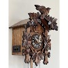 Quartz Cuckoo Clock with 12 Melodies and Five Leaves Bird 9 Inch By River City Clocks - 4 of 4