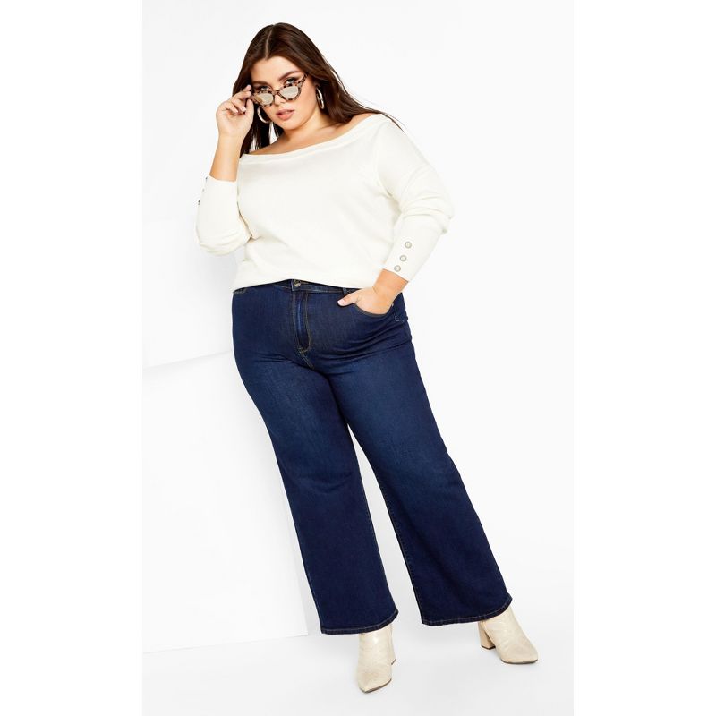 Women's Plus Size Intrigue Jumper - cream | CITY CHIC, 2 of 8