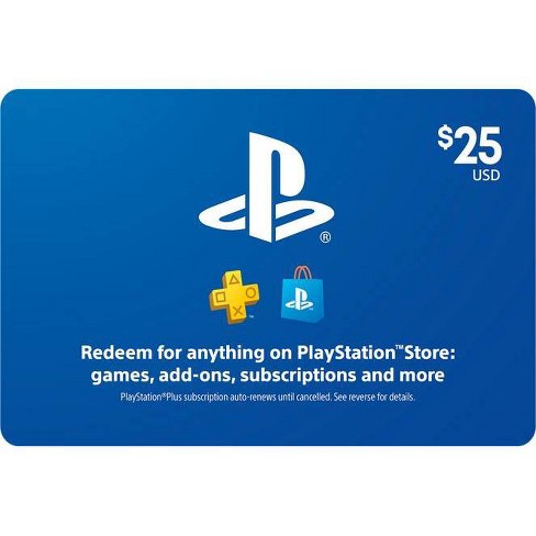 Playstation Store Gift Card $25 (digital) : Target