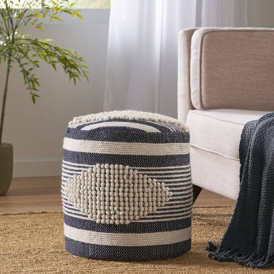 Blue deals pouf target