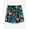 PATPAT Family Matching Solid Scallop Trim Strappy Two-Piece Swimsuit and Allover Floral Print Swim Trunks Shorts - 4 of 4