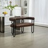 MAYEERTY Modern Loveseat - Chenille 2-Seater Sofa with Metal Legs - Living Room/Office (Beige Chenille) - 2 of 4