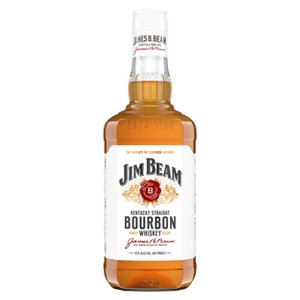 Jim Beam Straight Bourbon Whiskey - 1.75L Plastic Bottle - 1 of 4