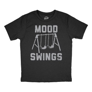 Youth Funny T Shirts Mood Swings Sarcastic Playground Graphic Novelty Tee for Kids - Crazy Dog Youth T Shirt Sarcastic Gift - 1 of 4