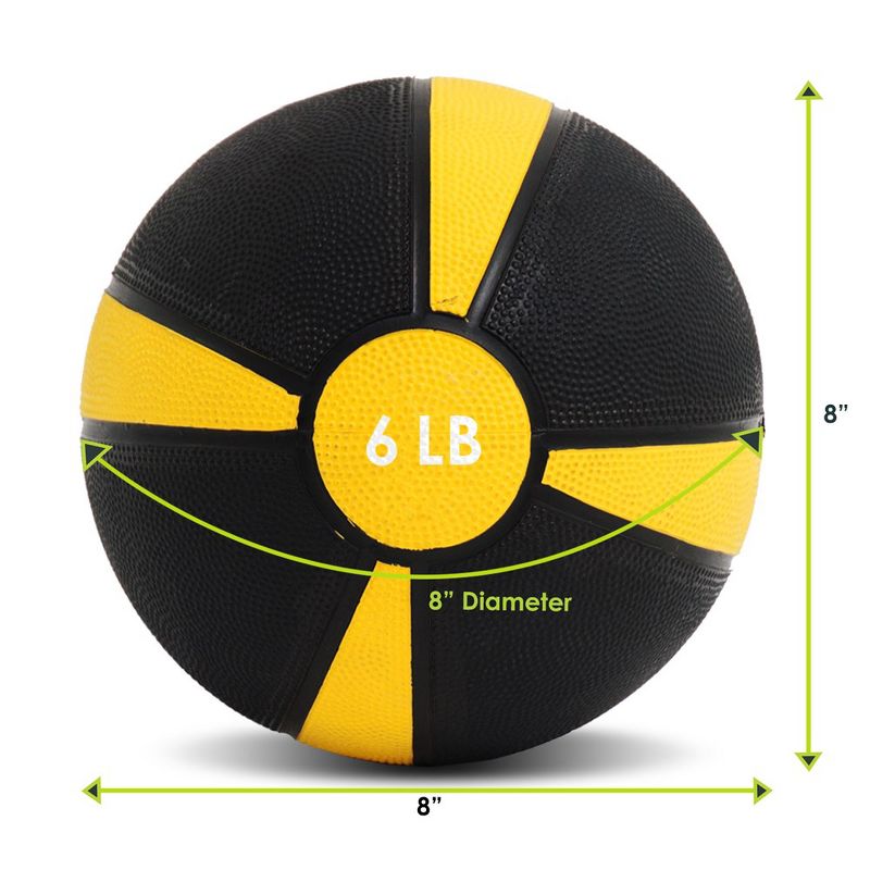 ProsourceFit Rubber Medicine Ball, Each, 2 of 6