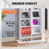 VEVOR Media Storage Cabinet, 8-layer DVD Shelf Holds up to 464 CDs, Adjustable CD Shelves 16 Compartments, Protects & Organizes Music, Movie - 4 of 4
