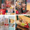 ROBOTIME DIY Miniature House Kit with Furnitures Tiny Making Kit,1:24 Scale Store Kit, Multicolored, 8.7"*5.5"*6.6" - 2 of 4
