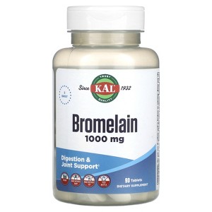 KAL Bromelain, 90 Tablets (500 mg per Tablet) - 1 of 4