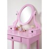 Makeup Vanity Table and Stool Set - 4 of 4