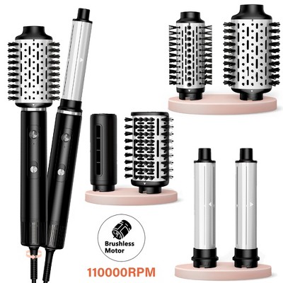 NICEBAY Hair Dryer Brush, Blow Dryer with 110000RPM Brushless Motor, Rotating Hot Air Brush with Diffuser Drying, Curling, Volumizing, Straightening