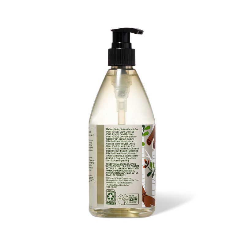 Cinnamon &#38; Birch Liquid Hand Soap - 12 fl oz - Everspring&#8482;, 4 of 5