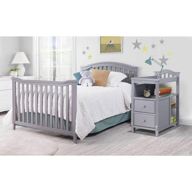 Sorelle Berkley Crib &#38; Changer Standard Full-Sized Crib Gray, 4 of 5
