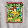 Boys' - Teenage Mutant Ninja Turtles - Retro Group April Graphic Long Sleeve Fleece Sweatshirt - 2 of 4