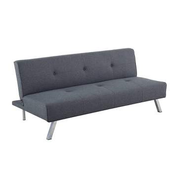Sorenson Convertible Futon Sofa Bed Charcoal - Serta