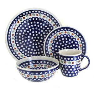 Blue Rose Polish Pottery Zaklady Dinnerware (16 PC) - 1 of 2