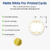 Avery Round Cards, 2", Gold-White Christmas Trees, Matte, 120ct - 2 of 4